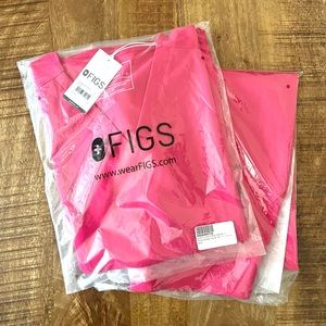 Women Catarina Scrub Top and Kade Cargo Pants - BOTH PETITE SMALL / Ultra Rose